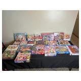Lot of Assorted Jigsaw Puzzles - 500 to 1000 Pieces