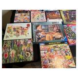 Lot of Assorted Jigsaw Puzzles - 500 to 1000 Pieces