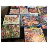 Lot of Assorted Jigsaw Puzzles - 500 to 1000 Pieces