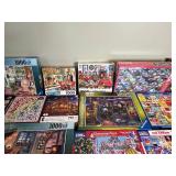 Lot of Assorted Jigsaw Puzzles - 500 to 1000 Pieces