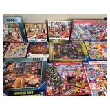 Lot of Assorted Jigsaw Puzzles - 500 to 1000 Pieces