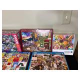 Lot of Assorted Jigsaw Puzzles - 500 to 1000 Pieces