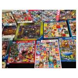Lot of Assorted Jigsaw Puzzles - 500 to 1000 Pieces