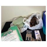 Assorted Lot of Craft Items and Home Decor