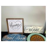Assorted Picture Frames and Home Decor Wall Art Lot