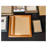 Assorted Picture Frames and Home Decor Wall Art Lot