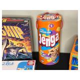 Board Game and Puzzle Lot including Battleship, Jenga, Mad Gab, and More