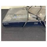 Sony DVD/VHS Player Combo with Remote and Sony Blu-Ray Player