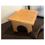 Lot of Storage Drawers, Wooden Under Desk Foot Rest, and Snow Brush with Ice Scraper