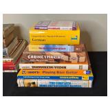 Assorted Collection of Books: Woodworking, German Language, Home Improvement and More