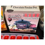 Mixed Lot of Kitchen and Cleaning Supplies - Chocolate Fondue Pot, Grill Brush, Freezer Paper