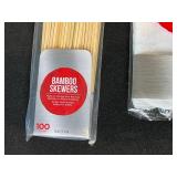 Mixed Lot of Kitchen and Cleaning Supplies - Chocolate Fondue Pot, Grill Brush, Freezer Paper