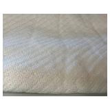 Lot of 2 Cozy Blankets - White and Navy Blue