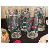 Christmas Lot Including Snow Globes / Plates / Glassware and Merry Pillow