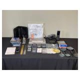 Mixed Office Supply Lot - Calculators, Magnifiers, CDs, and More
