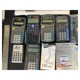 Mixed Office Supply Lot - Calculators, Magnifiers, CDs, and More