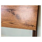 Set of 4 Folding Wood Grain TV Trays with Metal Legs