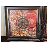 Set of Framed Wall Art with Decorative Mirrors and Empty Frame