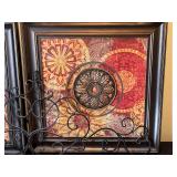 Set of Framed Wall Art with Decorative Mirrors and Empty Frame