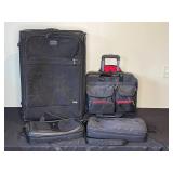 Lot of Travel Bags - Kirkland Luggage, SwissGear Laptop Bag, and MOBILIT Cases