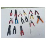 Assorted Crimping Tools and Wire Strippers Lot