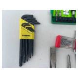 Assorted Hand Tools and Drill Bit Sets