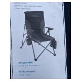 Aohanoi Reclining Camping Chair with Headrest and Cooler Pocket