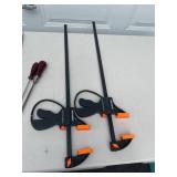 Assorted Hand Tools and Clamps Lot