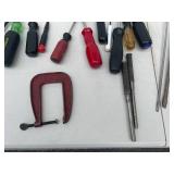 Assorted Hand Tools and Clamps Lot