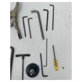 Assorted Hand Tools and Hex Key Set