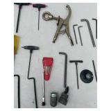 Assorted Hand Tools and Hex Key Set