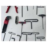 Assorted Hand Tools and Hex Key Set