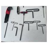 Assorted Hand Tools and Hex Key Set