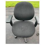 Lot of 3 Office Chairs - Adjustable Height with Armrests