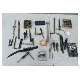 Assorted Machinist Taps, Dies, Reamers, and Thread Repair Tools