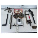 Assorted Lathe Accessories and Clamps Lot