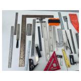 Large Lot of Vintage and Modern Measuring Tools and Squares
