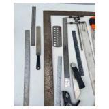 Large Lot of Vintage and Modern Measuring Tools and Squares