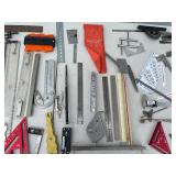 Large Lot of Vintage and Modern Measuring Tools and Squares