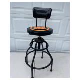 Heavy-Duty Adjustable Bar Stool with Backrest