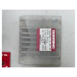 Collection of Drill Bits and Accessories with Metal Tool Box