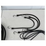 Assortment of Extension Cords and Bungee Cords