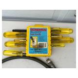 Lot of Bondhus Hex Tools, Grease Gun, and Extension Cords