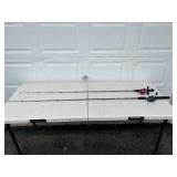 Lot of 2 Fishing Rods: Browning Silaflex & Berkley Lightning Rod with Zebco Reels