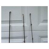 Lot of 5 Vintage Fishing Rods with Reels