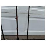 Lot of 5 Vintage Fishing Rods with Reels