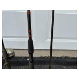 Lot of 5 Vintage Fishing Rods with Reels