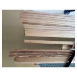 Assorted Hardwood Trim and Molding Pieces