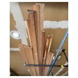 Assorted Hardwood Trim and Molding Pieces