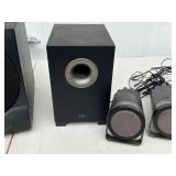 Mixed Lot of Computer Speakers and Subwoofers - Hannspree & Altec Lansing